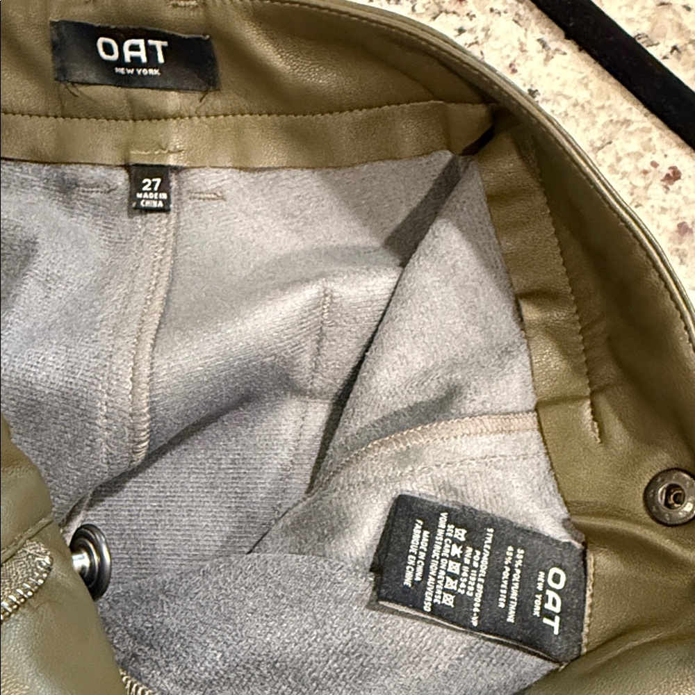 OAT New York Sage Green Trousers